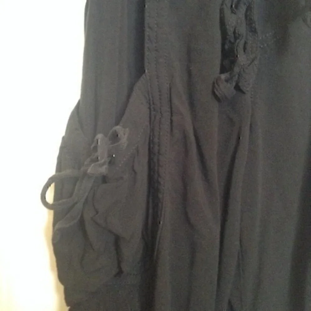Justice girls size 8 black pants with ties